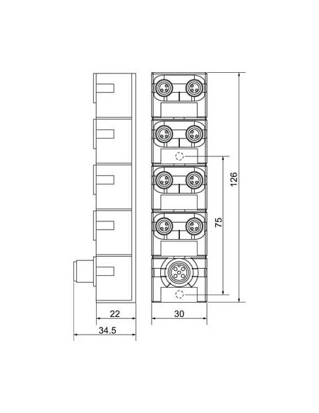 MVP8N-P3 DI8 8xM8-3 IOLA12 B0 59003 | Elektronika | Eshop Dopak | Wszystko dla Przemysłu