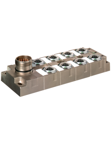 Moduł pasywny MVP metalowy, 8xM12, 5-polowy 8000-58522-0000000 | Elektronika | Eshop Dopak | Wszystko dla Przemysłu