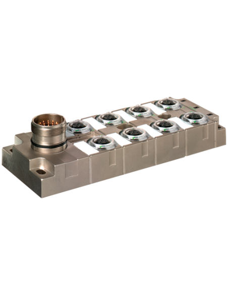Moduł pasywny MVP metalowy, 8xM12, 5-polowy 8000-58522-0000000 | Elektronika | Eshop Dopak | Wszystko dla Przemysłu