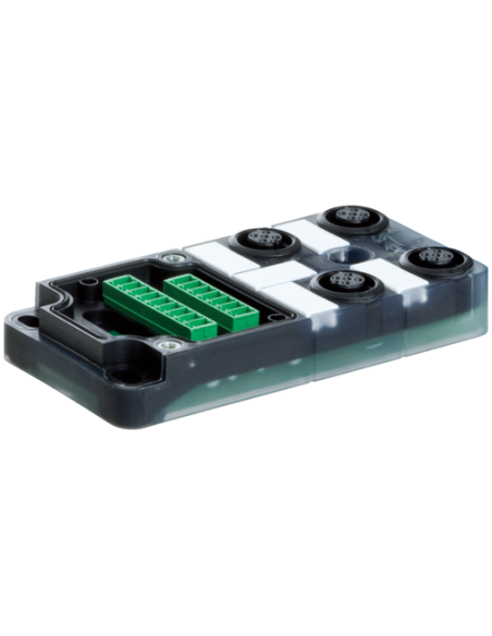 Moduł pasywny Exact12, 4xM12, 5-polowy, nr referencyjny 8000-84500-0000000 | Elektronika | Eshop Dopak | Wszystko dla Przemysłu
