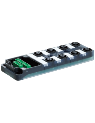 Moduł pasywny Exact12, 8xM12, 4-polowy, nr referencyjny 8000-88400-0000000 | Elektronika | Eshop Dopak | Wszystko dla Przemysłu