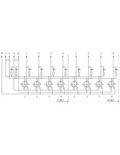 Moduł pasywny Exact12, 8xM12, 4-polowy, nr referencyjny 8000-88400-0000000 | Elektronika | Eshop Dopak | Wszystko dla Przemysłu 2