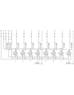 Moduł Exact12, 8xM12, 4-polowy, wyłącznik do zacisków śrubowych 8000-88450-0000000 | Elektronika | Eshop Dopak | Wszystko dla Pr 2