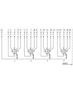Modul pasywny MVP12, 4xM12, uniwersalny 8000-44752-0000000 | Elektronika | Eshop Dopak | Wszystko dla Przemysłu 2