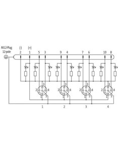 Exact12, 4xM12, 5 kolanek 8000-84560-0000000 | Elektronika | Eshop Dopak | Wszystko dla Przemysłu 2