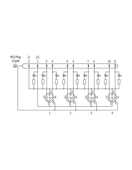 Exact12, 4xM12, 5 kolanek 8000-84560-0000000 | Elektronika | Eshop Dopak | Wszystko dla Przemysłu