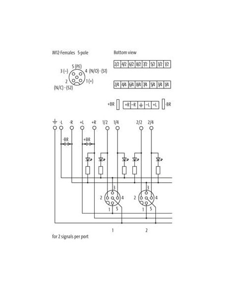 Exact12, 8xM12, 5 pinów, 8000-88690-0000000 | Elektronika | Eshop Dopak | Wszystko dla Przemysłu