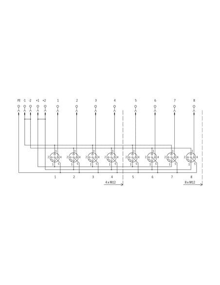 Exact12, 4xM12, 4-biegunowy, wyłącznik, śruba-term 8000-84452-0000000 | Elektronika | Eshop Dopak | Wszystko dla Przemysłu