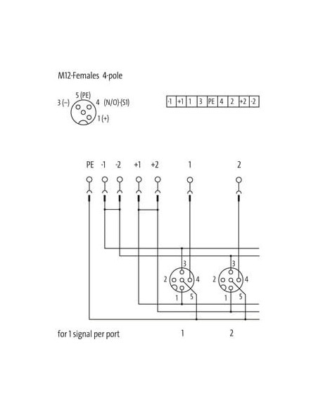 Exact12, 4xM12, 4-biegunowy, wyłącznik, śruba-term 8000-84452-0000000 | Elektronika | Eshop Dopak | Wszystko dla Przemysłu