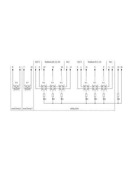 Moduł pasywny MSDS 8R, 6xE-STOP, 2xRESET 8000-98750-0000000 | Elektronika | Eshop Dopak | Wszystko dla Przemysłu
