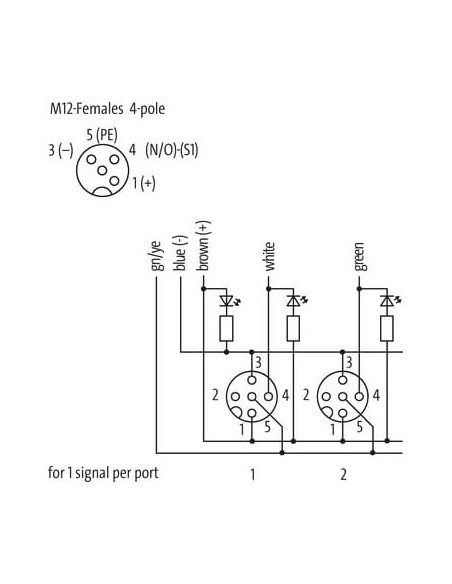 Moduł pasywny Exact12, 8xM12, 4-polowy, NPN 8000-88411-3621000 | Elektronika | Eshop Dopak | Wszystko dla Przemysłu