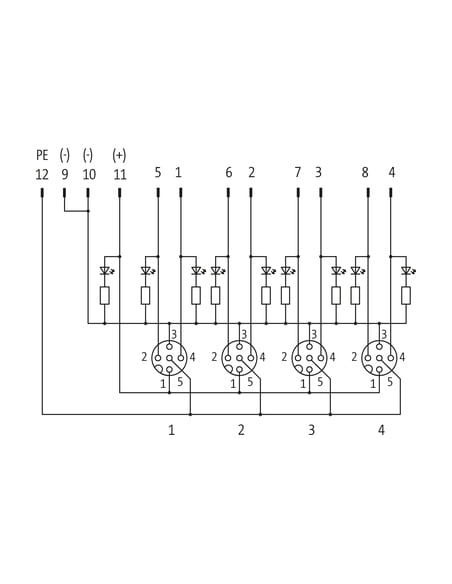 Moduł pasywny Exact12, 4xM12, 5-polowy 8000-84530-0000000 | Elektronika | Eshop Dopak | Wszystko dla Przemysłu