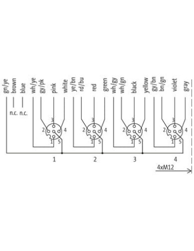 Moduł pasywny Exact12, 4xM12, uniwersalny 8000-84712-3980300 | Elektronika | Eshop Dopak | Wszystko dla Przemysłu
