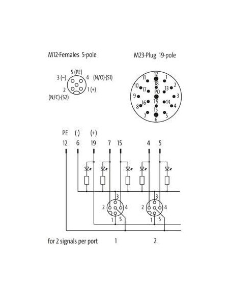 Moduł pasywny,4xM12,5-polowy 27787 | Elektronika | Eshop Dopak | Wszystko dla Przemysłu