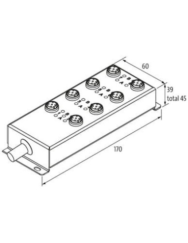 Moduł pasywny MVP12 Steel F&B, 8XM12, 5-polowy 8044-78510-4531000 | Elektronika | Eshop Dopak | Wszystko dla Przemysłu