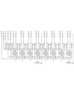 Moduł pasywny Exact12, 4xM12, 5-polowy, NPN, dostęp bez zasilania 8000-84551-0000000 | Elektronika | Eshop Dopak | Wszystko dla  2