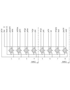 Exact12, 4xM12, 5-biegunowy, kabel formowany 8000-84512-4480500 | Elektronika | Eshop Dopak | Wszystko dla Przemysłu 2