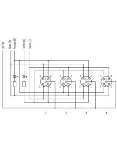 Exact12, 4xM12, 5-biegunowy, kabel formowany 8000-94510-9651500 | Elektronika | Eshop Dopak | Wszystko dla Przemysłu 2