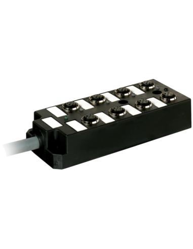 Moduł pasywny, 8xM12, 5-polowy, przewód PUR-JB 16*0,34 3*0,75 3m 27852 | Elektronika | Eshop Dopak | Wszystko dla Przemysłu