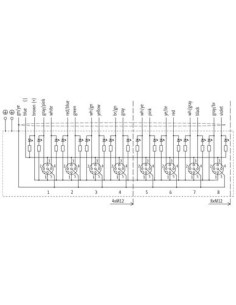 Moduł pasywny MVP metalowy, 8xM12, 5-polowy, NPN 8000-58511-4521500 | Elektronika | Eshop Dopak | Wszystko dla Przemysłu 2