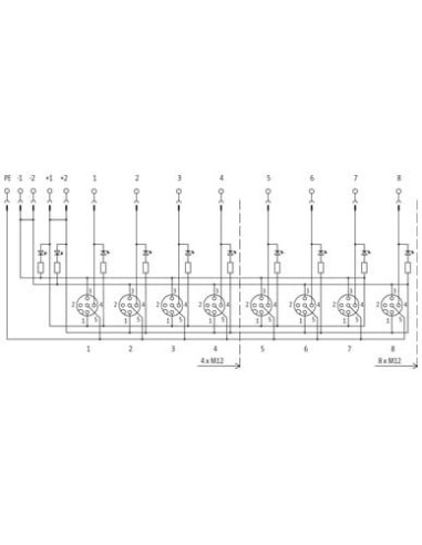 Exact12, 8xM12, 4-biegunowy, kapturek, zapasowy. końcówka śrubowa. 8000-88451-0000000 | Elektronika | Eshop Dopak | Wszystko dla