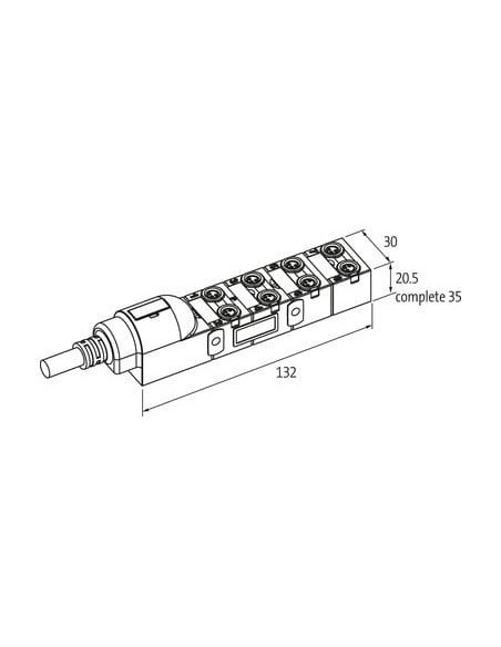 Moduł pasywny Exact8, 8xM8, 3-polowy 8000-88010-3590300 | Elektronika | Eshop Dopak | Wszystko dla Przemysłu