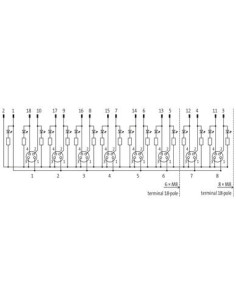 Moduł pasywny Exact8, 6xM8, 4-polowy, nr referencyjny 8000-86100-0000000 | Elektronika | Eshop Dopak | Wszystko dla Przemysłu 2