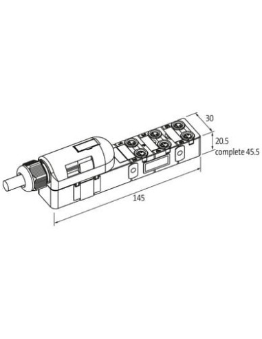 Moduł pasywny Exact8, 6xM8, 3-polowy 8000-86040-3560500 | Elektronika | Eshop Dopak | Wszystko dla Przemysłu