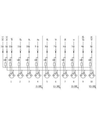 Exact8, 10xM8, 3-biegunowy, nasadka wtyczka, sprężynowy. 8000-80040-3841500 | Elektronika | Eshop Dopak | Wszystko dla Przemysłu