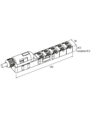 Exact8, 10xM8, 3-biegunowy, nasadka wtyczka, sprężynowy. 8000-80040-3841500 | Elektronika | Eshop Dopak | Wszystko dla Przemysłu