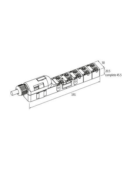 Exact8, 10xM8, 3-biegunowy, nasadka wtyczka, sprężynowy. 8000-80040-3841500 | Elektronika | Eshop Dopak | Wszystko dla Przemysłu