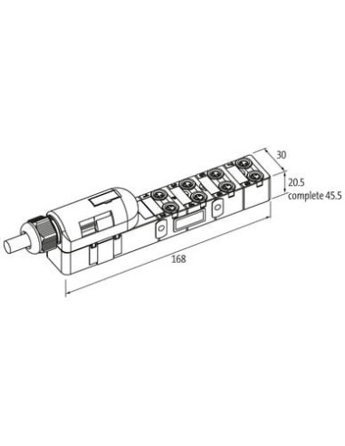 Exact8, 8xM8, 3-biegunowy, nasadka wtyczka, sprężynowy. 8000-88040-3590300 | Elektronika | Eshop Dopak | Wszystko dla Przemysłu