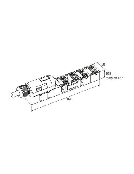 Exact8, 8xM8, 3-biegunowy, nasadka wtyczka, sprężynowy. 8000-88040-3590300 | Elektronika | Eshop Dopak | Wszystko dla Przemysłu