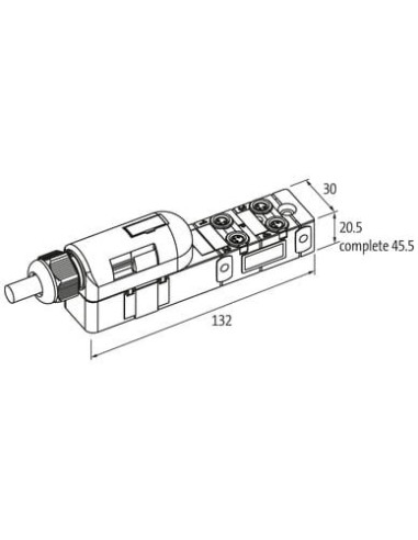 Exact8, 4xM8, 3-biegunowy, nasadka wtyczka, sprężynowy. 8000-84040-3340300 | Elektronika | Eshop Dopak | Wszystko dla Przemysłu