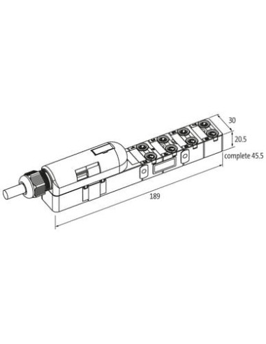 Exact8, 8xM8, 4-biegunowy, nasadka wtyczka, sprężynowy. 8000-88140-3960500 | Elektronika | Eshop Dopak | Wszystko dla Przemysłu