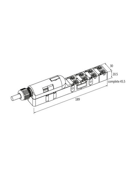 Exact8, 8xM8, 4-biegunowy, nasadka wtyczka, sprężynowy. 8000-88140-3960500 | Elektronika | Eshop Dopak | Wszystko dla Przemysłu