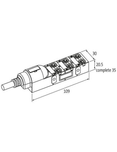 Exact8, 6xM8, 4-pin, kabel stały 8000-86111-3890500 | Elektronika | Eshop Dopak | Wszystko dla Przemysłu