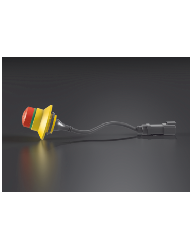 Panel danych - Przycisk zatrzymania awaryjnego, 30,5 mm, kabel połączonyeniowy DT (0,5 m) DP-ESTOP-5690050 | Elektronika | Eshop