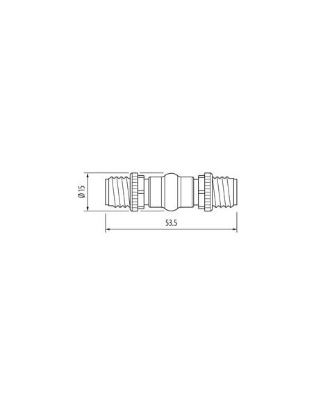 adapter M12 męski B-kod./ M12 męski B-kod. ekranowany 7000-44201-0000000 | Przewody i Złącza | Eshop Dopak | Wszystko dla Przemy