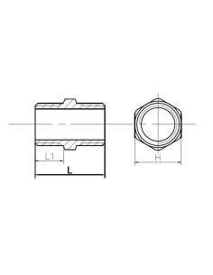Nypel gwintowany nierdzewny R 1 1/2 GZ, stal 316 | Hydraulika | Eshop Dopak | Wszystko dla Przemysłu 2