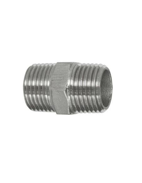 Nypel gwintowany nierdzewny R 1/2 GZ, stal 316 | Hydraulika | Eshop Dopak | Wszystko dla Przemysłu
