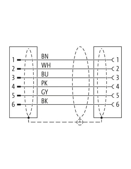 Konektor Cube67 męski M12 - żeński M12 7000-46041-8020030 | Przewody i Złącza | Eshop Dopak | Wszystko dla Przemysłu