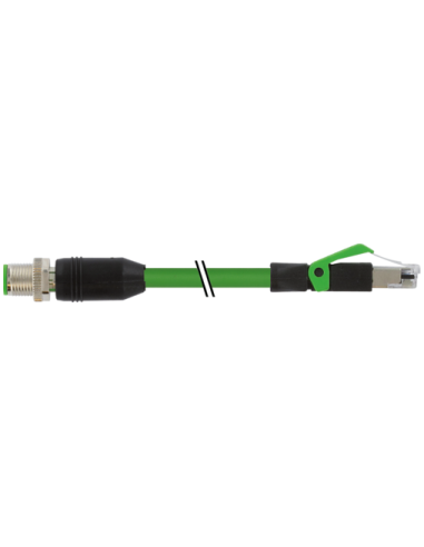 Konektor M12 męski, prosty - RJ45, prosty, Ethernet 7000-44711-7940500 | Przewody i Złącza | Eshop Dopak | Wszystko dla Przemysł