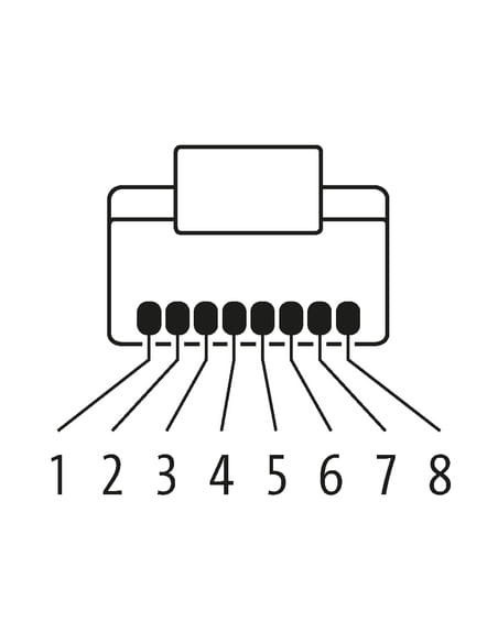 RJ45 męski 0° / RJ45 męski 0° Ethernet 7700-74718-S4W0100 | Przewody i Złącza | Eshop Dopak | Wszystko dla Przemysłu