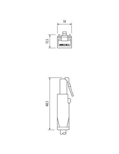 RJ45 męski 0° / RJ45 męski 0° Ethernet 7700-74718-S4W0100 | Przewody i Złącza | Eshop Dopak | Wszystko dla Przemysłu