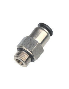 Zawór zwrotny  wtykowy prosty G 1/8 GZ, do węża fi 4 mm, mosiądz niklowany | Hydraulika | Eshop Dopak | Wszystko dla Przemysłu