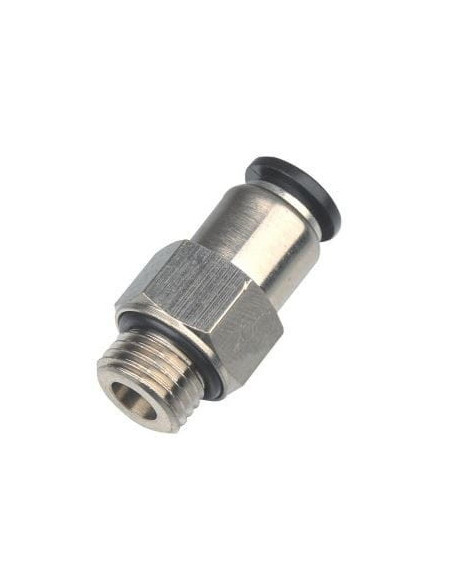 Zawór zwrotny  wtykowy prosty G 3/8 GZ, do węża fi 10 mm, mosiądz niklowany | Hydraulika | Eshop Dopak | Wszystko dla Przemysłu