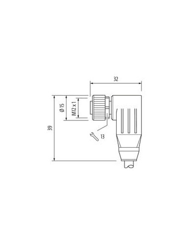 Konektor M12 męski, kątowy - M12 żeński, kątowy 7000-46061-8020030 | Przewody i Złącza | Eshop Dopak | Wszystko dla Przemysłu