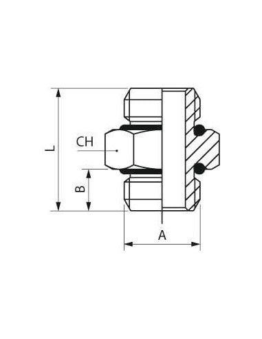 Nypel G3/4z, o-ring NBR, MN | Hydraulika | Eshop Dopak | Wszystko dla Przemysłu