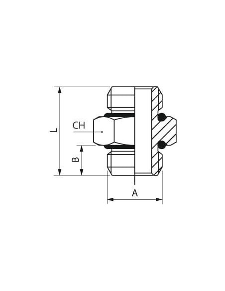 Nypel G3/4z, o-ring NBR, MN | Hydraulika | Eshop Dopak | Wszystko dla Przemysłu